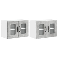 Mobile da cucina 2 pcs Grigio cemento 60 x 31 x 40 cm 884621