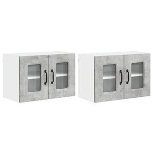 Mobile da cucina 2 pcs Grigio cemento 60 x 31 x 40 cm 884621
