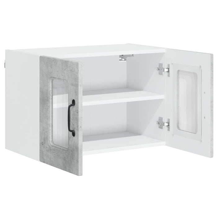 Mobile da cucina 2 pz-Set di 2 Armadio da cucina Grigio cemento 60 x 31 x 40 cm 451096