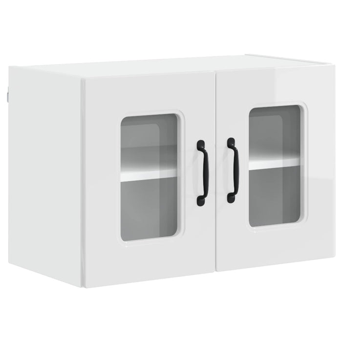 Mobile da cucina 2 pz-Set di 2 Armadio da cucina Bianco Lucido 60 x 31 x 40 cm 934768
