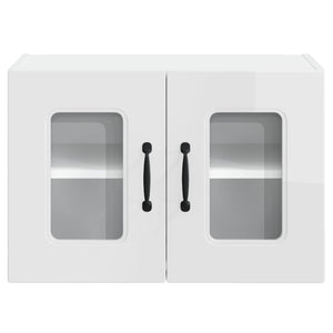 Mobile da cucina 2 pz-Set di 2 Armadio da cucina Bianco Lucido 60 x 31 x 40 cm 934768