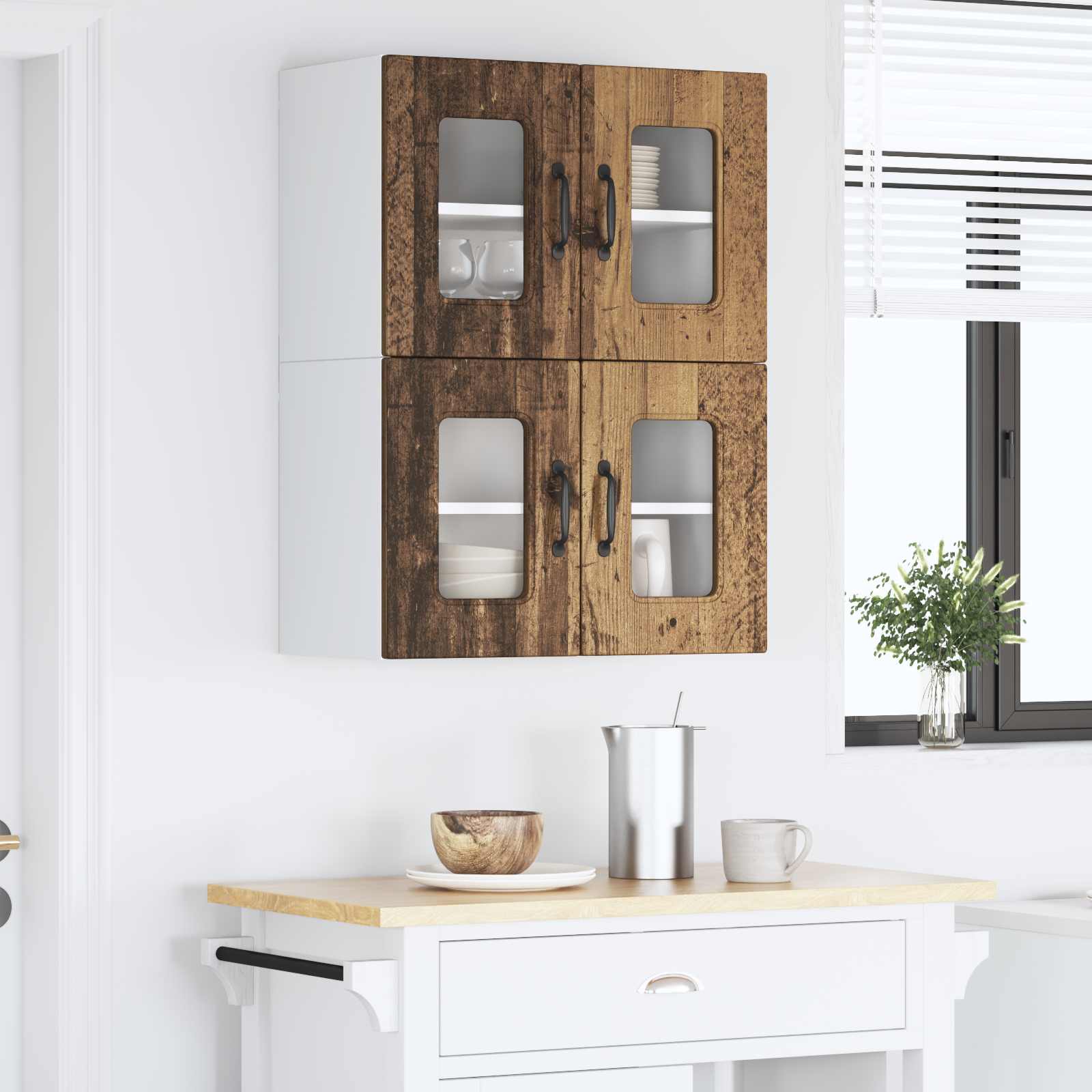 Mobile da cucina 2 pcs Legno vecchio 60 x 31 x 40 cm 884631