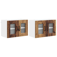 Mobile da cucina 2 pz-Set di 2 Armadio da cucina Legno vecchio 60 x 31 x 40 cm 253339