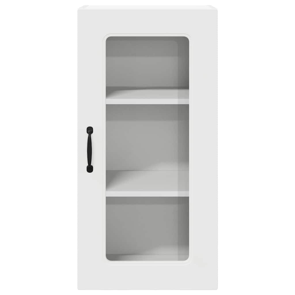 Pensile cucina 2 pcs Bianco 40 x 31 x 80 cm Legno multistrato 884635