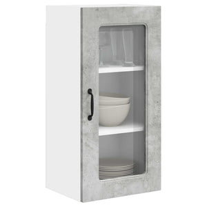 Mobile da cucina con lo scaffale Grigio cemento 40 x 31 x 80 cm 884640