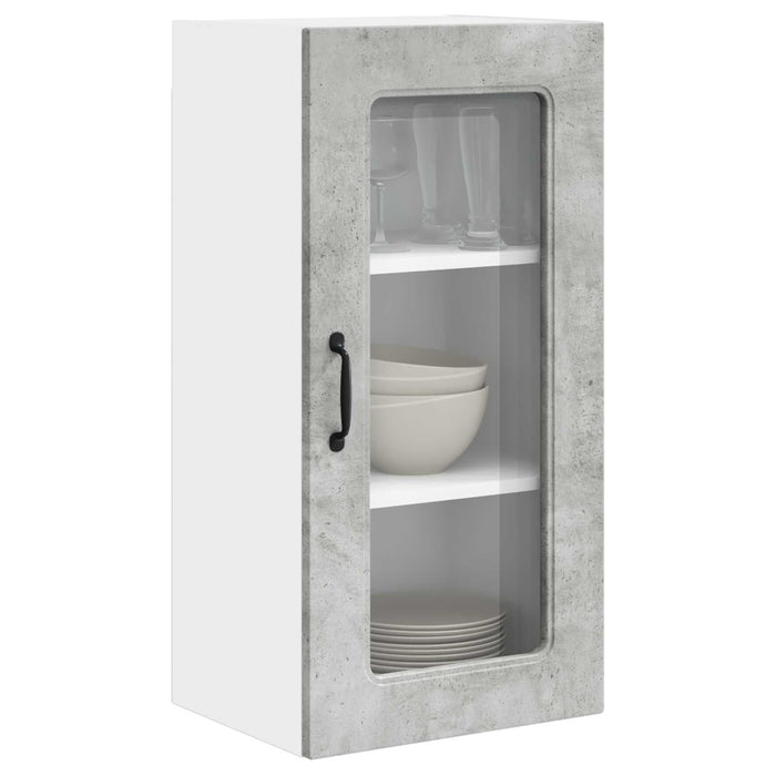 Mobile da cucina con lo scaffale Grigio cemento 40 x 31 x 80 cm 884640