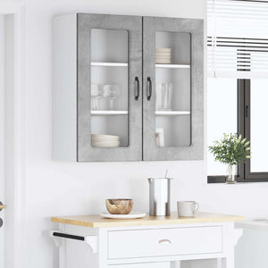 Mobile da cucina 2 pcs Grigio cemento 40 x 31 x 80 cm 884641
