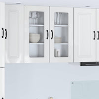 Mobile da cucina 2 pz-Set di 2 Armadio da cucina Bianco Lucido 40 x 31 x 80 cm 383172