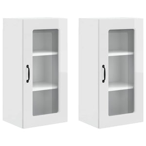 Mobile da cucina 2 pcs Bianco Lucido 40 x 31 x 80 cm 884643