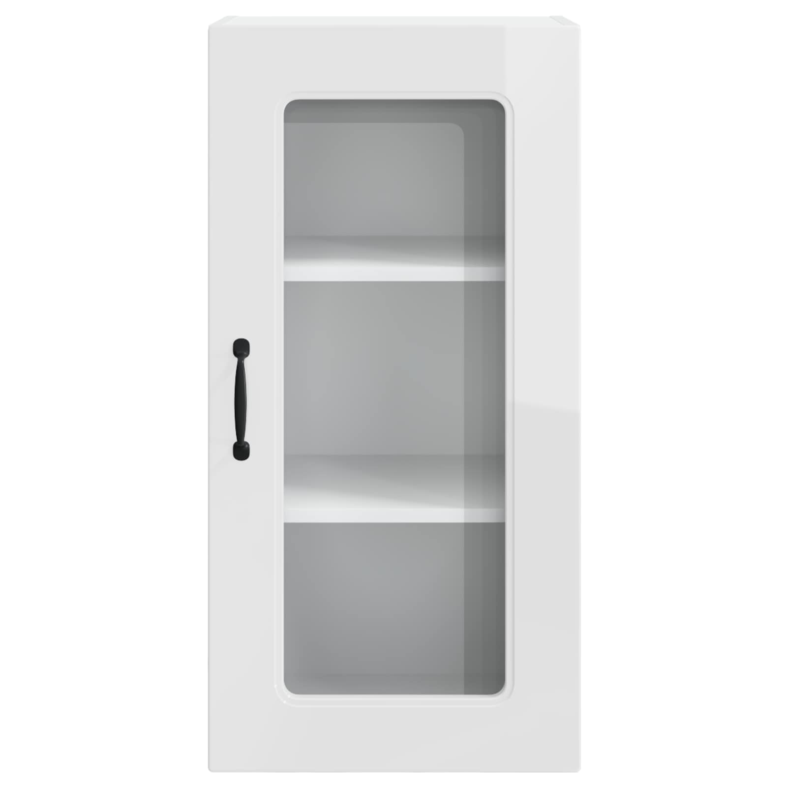 Mobile da cucina 2 pz-Set di 2 Armadio da cucina Bianco Lucido 40 x 31 x 80 cm 383172