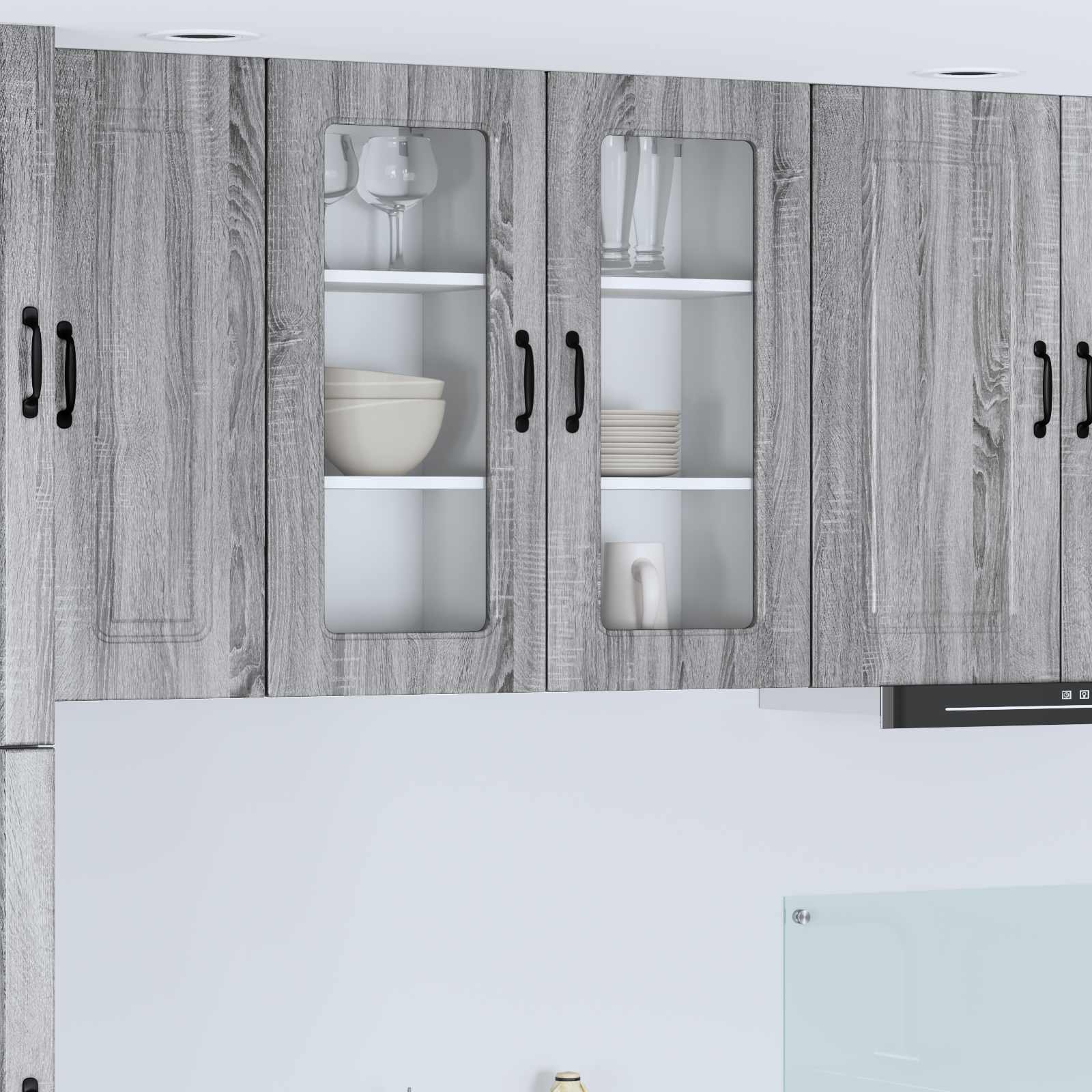 Mobile da cucina 2 pcs Grigio Sonoma 40 x 31 x 80 cm 884647