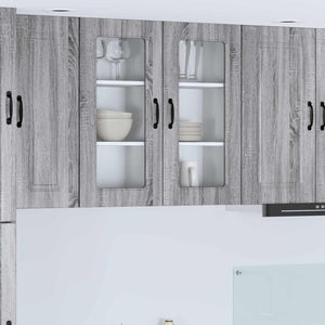 Mobile da cucina 2 pcs Grigio Sonoma 40 x 31 x 80 cm 884647
