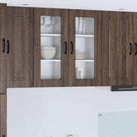 Mobile da cucina 2 pz-Set di 2 Armadio da cucina Rovere Marrone 40 x 31 x 80 cm 281761