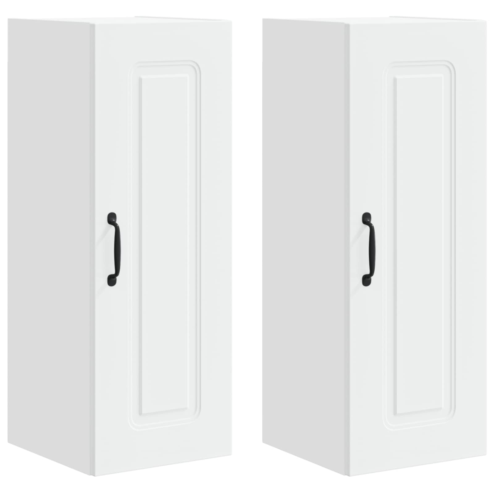 Mobile da cucina 2 pz-Set di 2 Armadio da cucina Bianco 30 x 31 x 80 cm Legno multistrato 339337