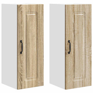 Mobile da cucina 2 pz-Set di 2 Armadio da cucina Rovere Sonoma 30 x 31 x 80 cm 694492