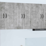 Mobile da cucina con lo scaffale Grigio cemento 30 x 31 x 80 cm 884660