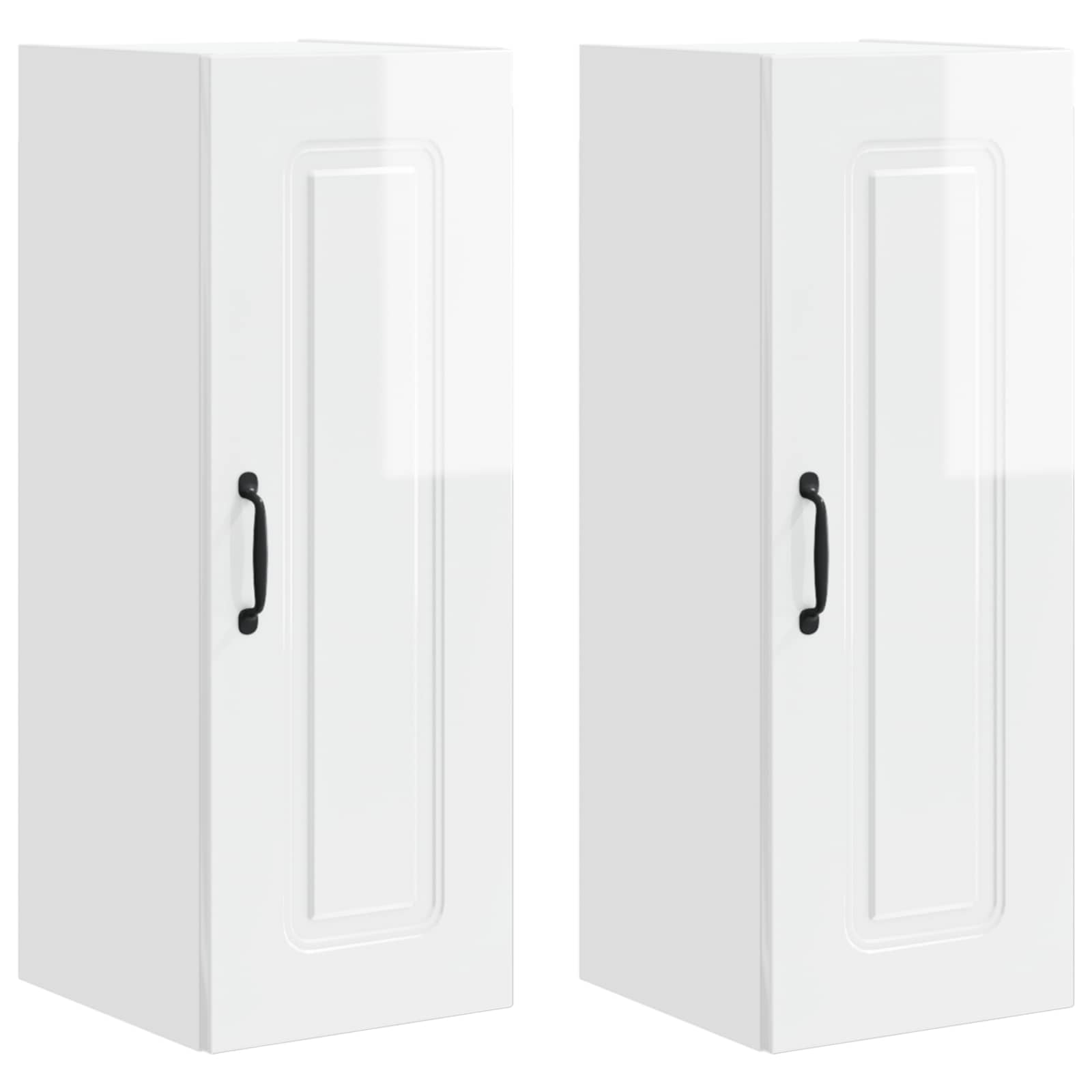 Mobile da cucina 2 pcs Bianco Lucido 30 x 31 x 80 cm 884663