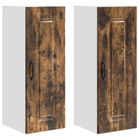 Mobile da cucina 2 pz-Set di 2 Armadio da cucina Rovere fum¨¦ 30 x 31 x 80 cm 431413