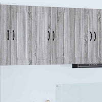 Mobile da cucina 2 pcs Grigio Sonoma 30 x 31 x 80 cm 884667