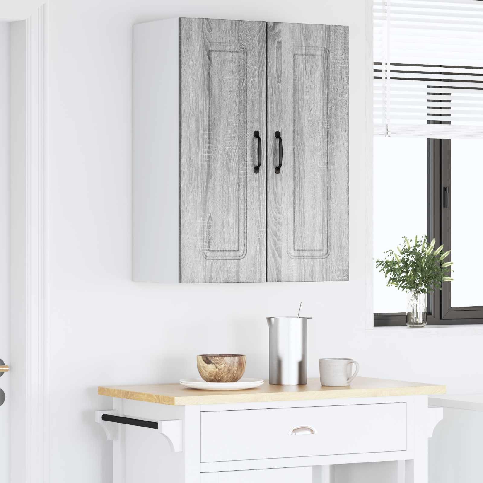 Mobile da cucina 2 pcs Grigio Sonoma 30 x 31 x 80 cm 884667