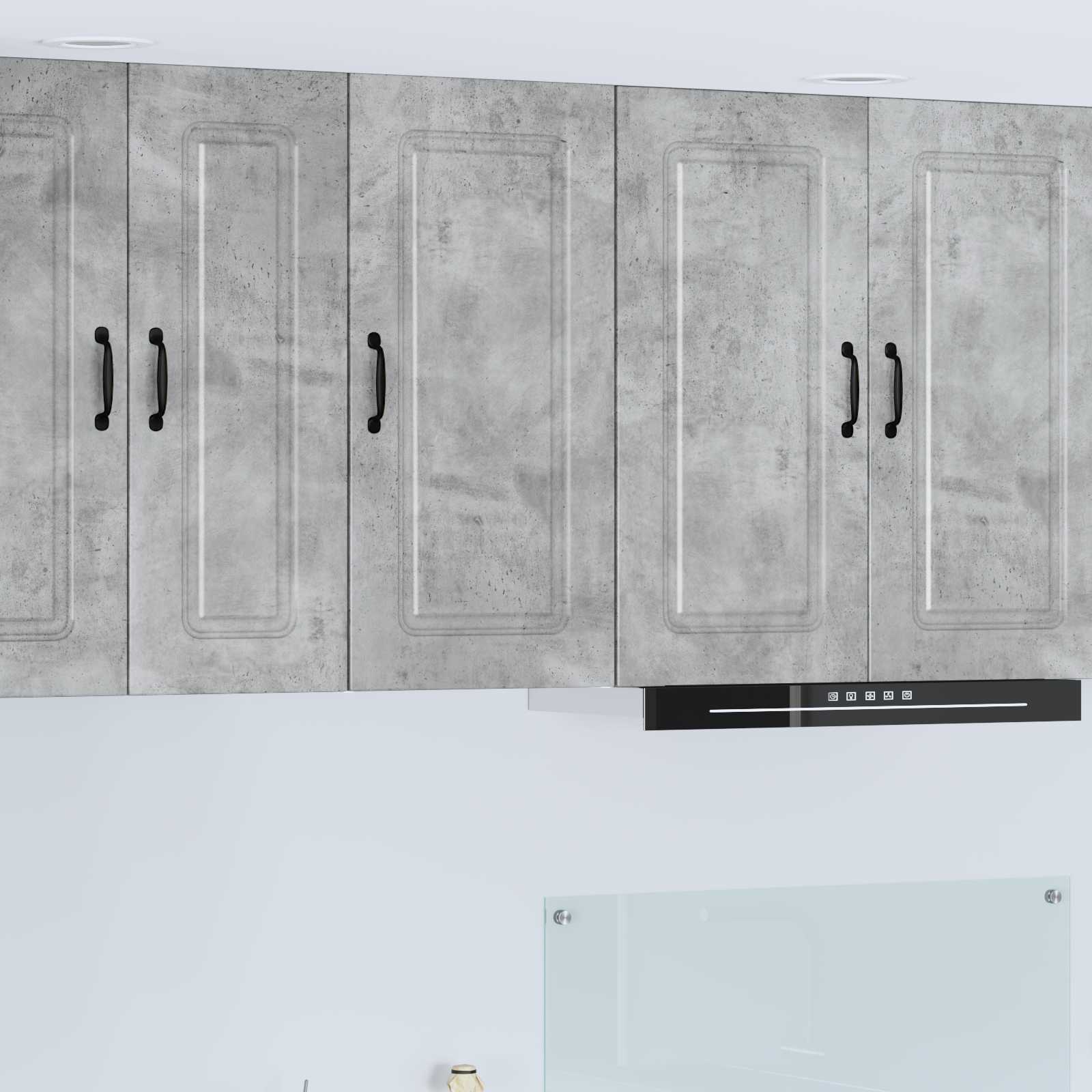 Mobile da cucina con lo scaffale-Armadio da cucina Grigio cemento 40 x 31 x 80 cm 947172