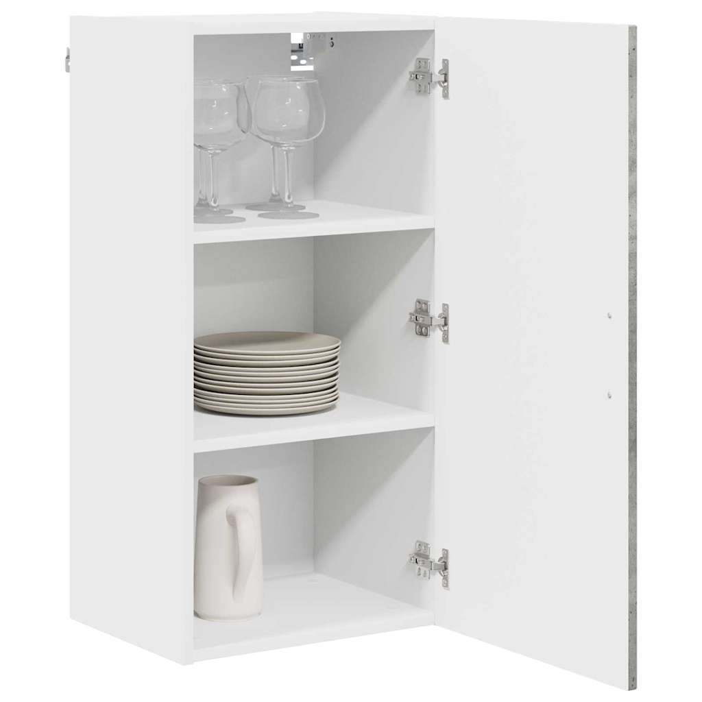 Mobile da cucina con lo scaffale Grigio cemento 40 x 31 x 80 cm 884677