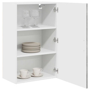 Mobile da cucina con lo scaffale Grigio cemento 50 x 31 x 80 cm 884687