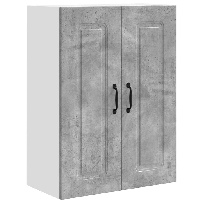 Mobile da cucina con lo scaffale Grigio cemento 60 x 31 x 80 cm 884697