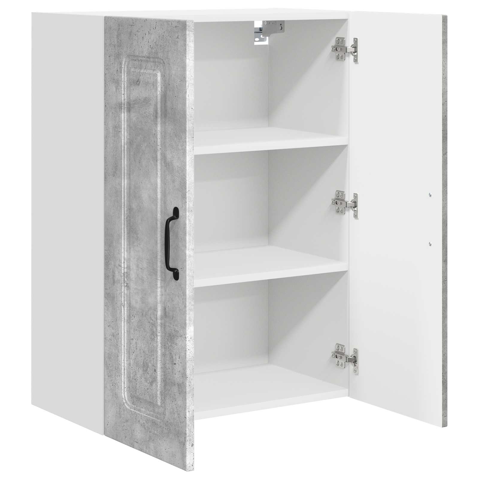 Mobile da cucina con lo scaffale Grigio cemento 60 x 31 x 80 cm 884697