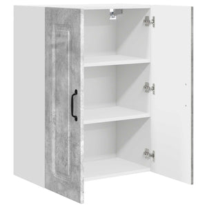 Mobile da cucina con lo scaffale Grigio cemento 60 x 31 x 80 cm 884697