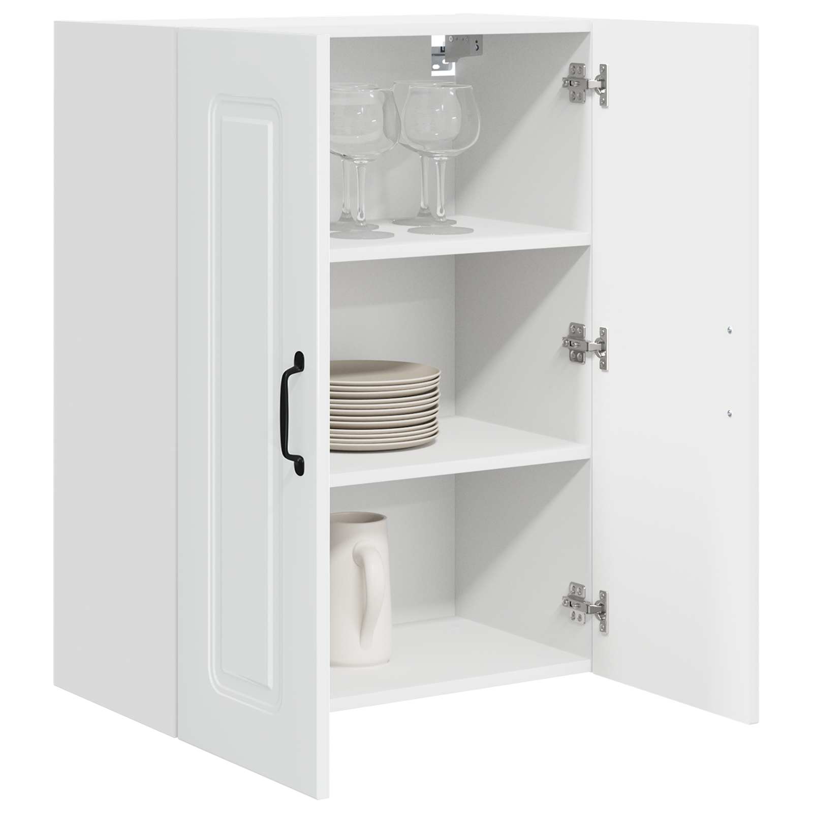 Mobile da cucina con lo scaffale Bianco Lucido 60 x 31 x 80 cm 884698