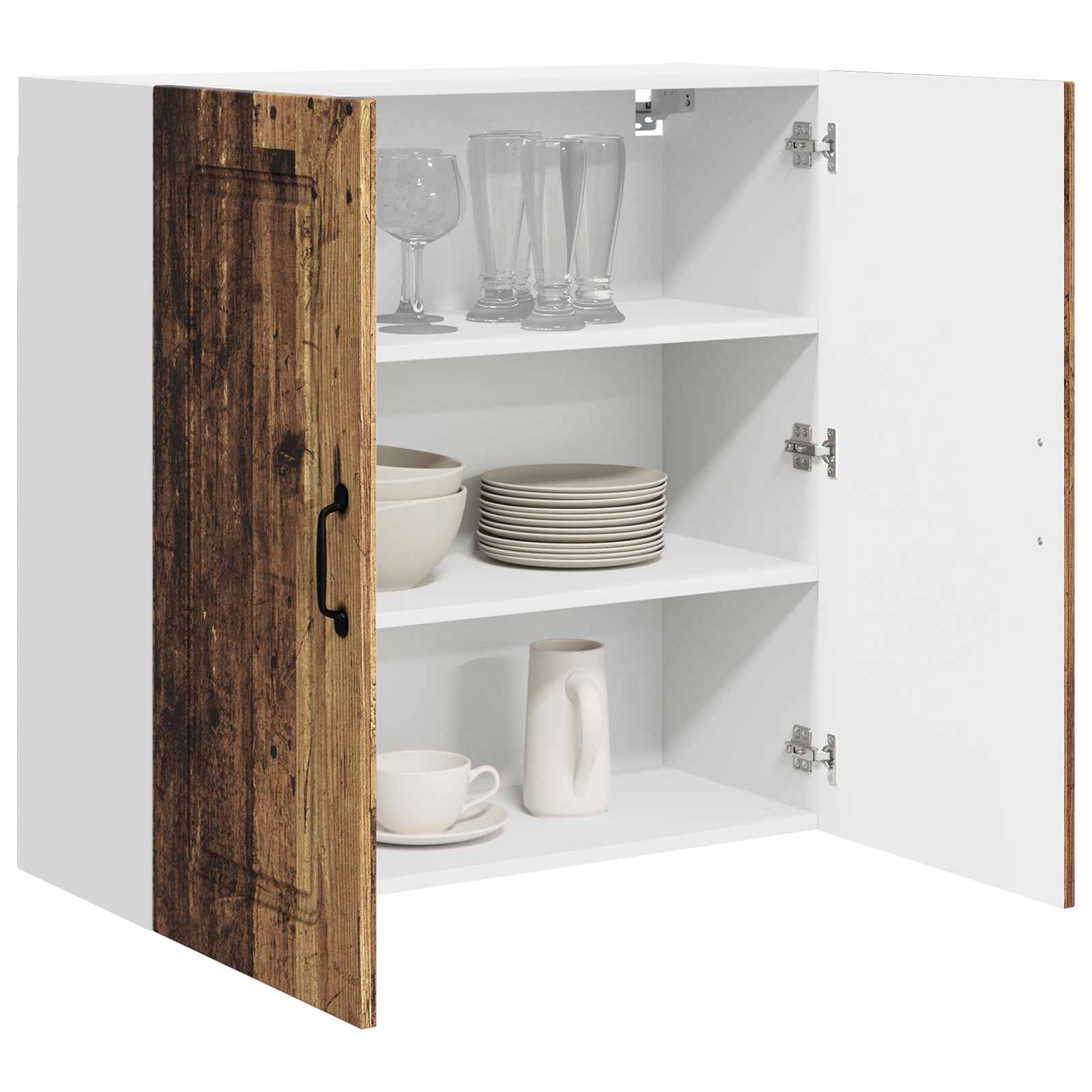 Mobile da cucina con lo scaffale-Armadio da cucina Legno vecchio 80 x 31 x 80 cm 304841