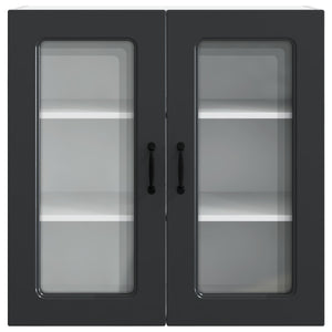 Mobile da cucina-Armadio da cucina Nero 80 x 31 x 80 cm Legno multistrato 200766