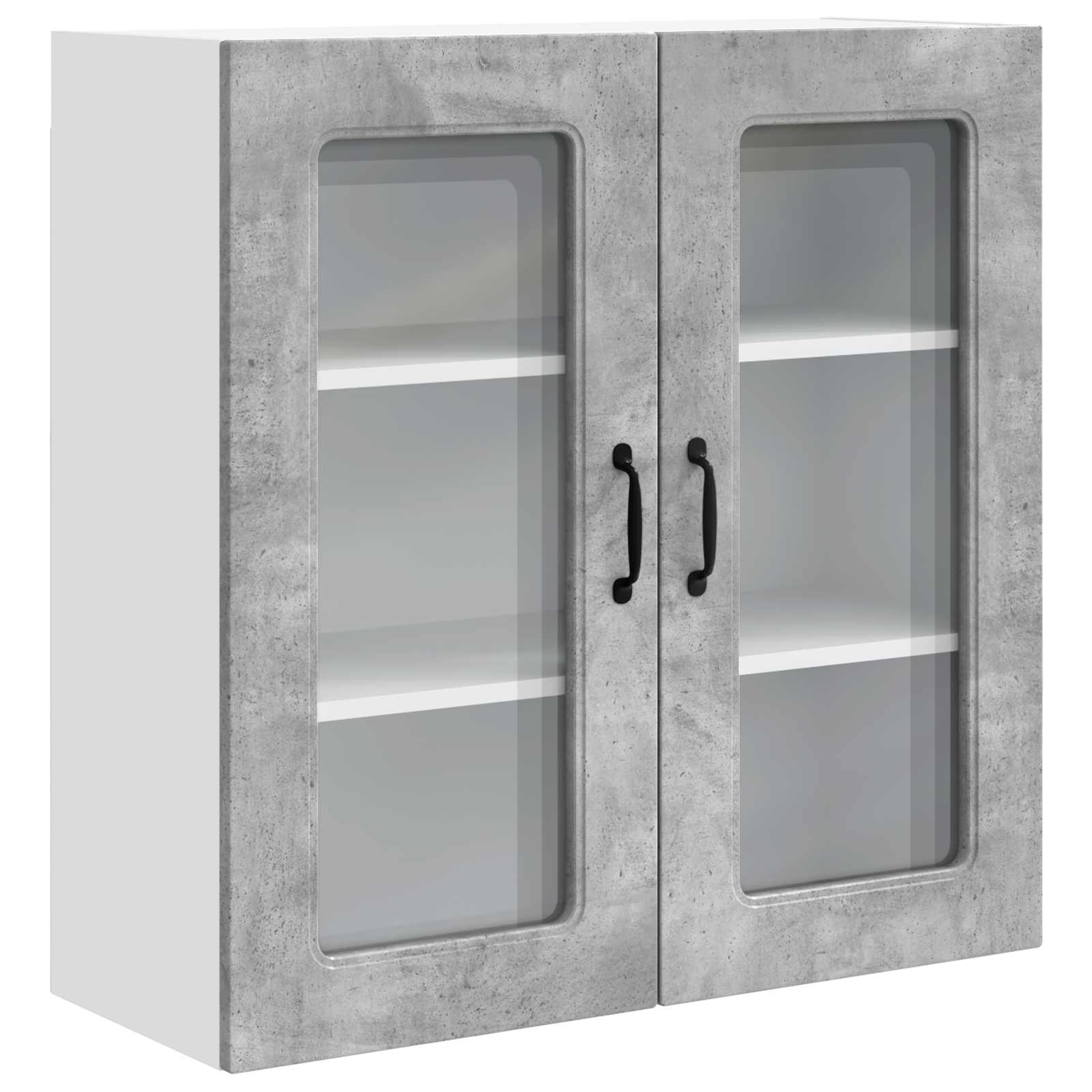 Mobile da cucina con lo scaffale-Armadio da cucina Grigio cemento 80 x 31 x 80 cm 460002