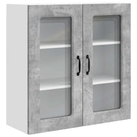 Mobile da cucina con lo scaffale-Armadio da cucina Grigio cemento 80 x 31 x 80 cm 460002