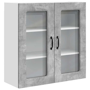 Mobile da cucina con lo scaffale-Armadio da cucina Grigio cemento 80 x 31 x 80 cm 460002