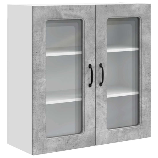 Mobile da cucina con lo scaffale-Armadio da cucina Grigio cemento 80 x 31 x 80 cm 460002