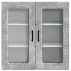 Mobile da cucina con lo scaffale-Armadio da cucina Grigio cemento 80 x 31 x 80 cm 460002