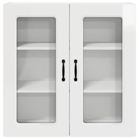 Mobile da cucina con lo scaffale-Armadio da cucina Bianco Lucido 80 x 31 x 80 cm 409316