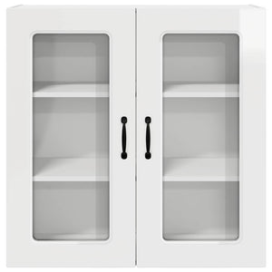 Mobile da cucina con lo scaffale-Armadio da cucina Bianco Lucido 80 x 31 x 80 cm 409316