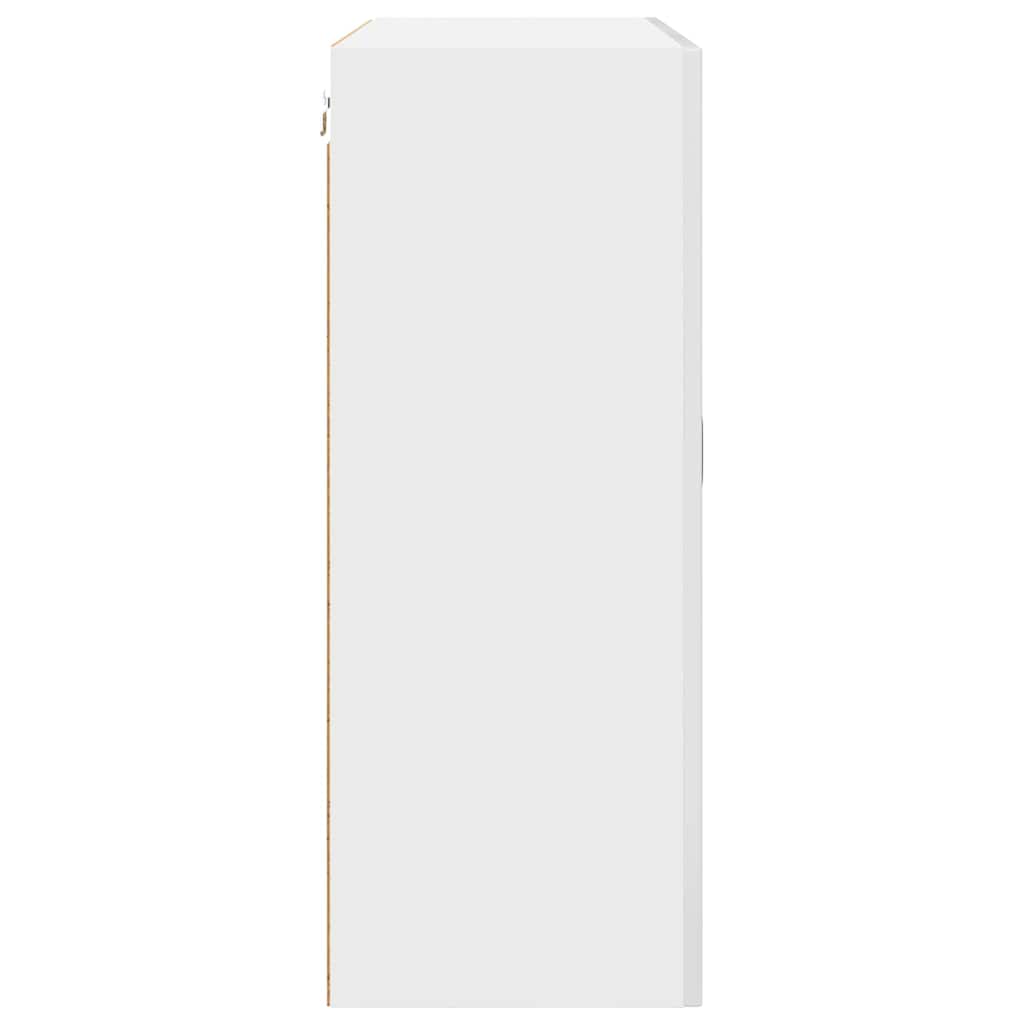 Mobile da cucina con lo scaffale-Armadio da cucina Bianco Lucido 80 x 31 x 80 cm 409316