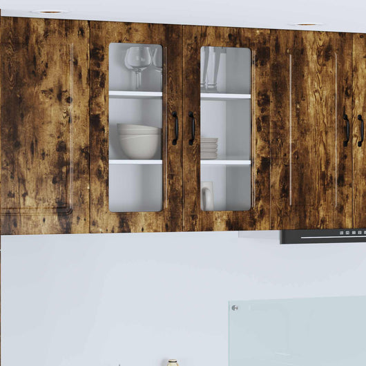 Mobile da cucina-Armadio da cucina Rovere fum¨¦ 80 x 31 x 80 cm Legno multistrato 629047