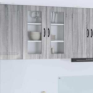 Mobile da cucina con lo scaffale-Armadio da cucina Grigio Sonoma 80 x 31 x 80 cm 450141