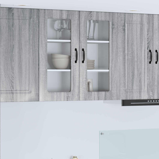 Mobile da cucina con lo scaffale-Armadio da cucina Grigio Sonoma 80 x 31 x 80 cm 450141