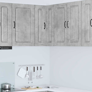 Mobile da cucina con lo scaffale-Armadio da cucina Grigio cemento 57 x 57 x 80 cm 610073