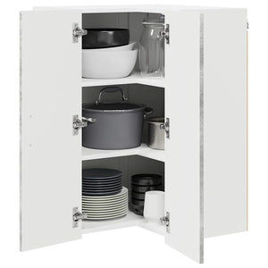 Mobile da cucina con lo scaffale-Armadio da cucina Grigio cemento 57 x 57 x 80 cm 610073