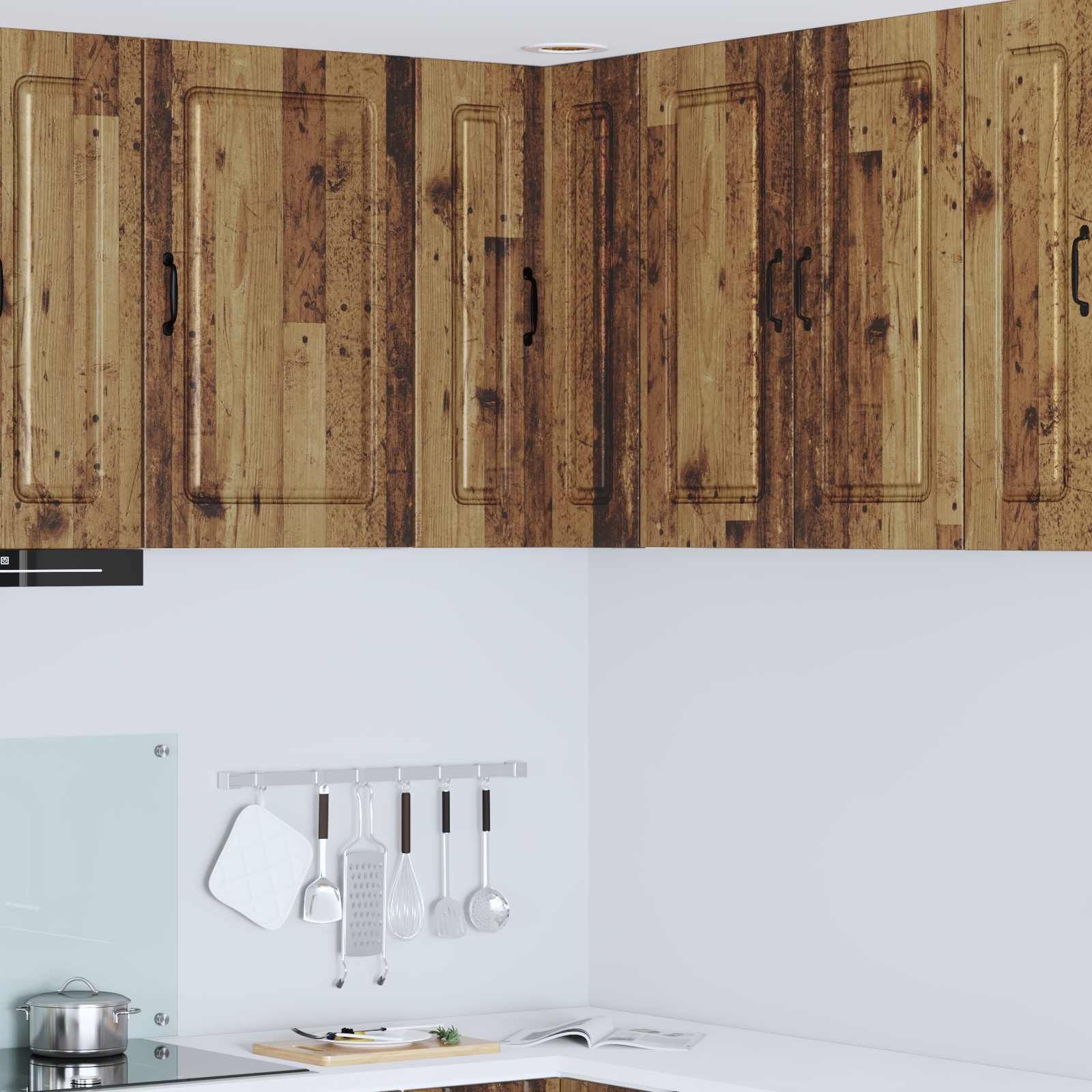 Mobile da cucina con lo scaffale-Armadio da cucina Legno vecchio 57 x 57 x 80 cm 507089