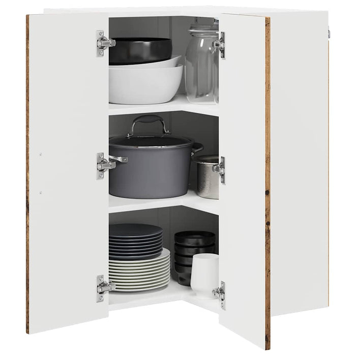 Mobile da cucina con lo scaffale-Armadio da cucina Legno vecchio 57 x 57 x 80 cm 507089