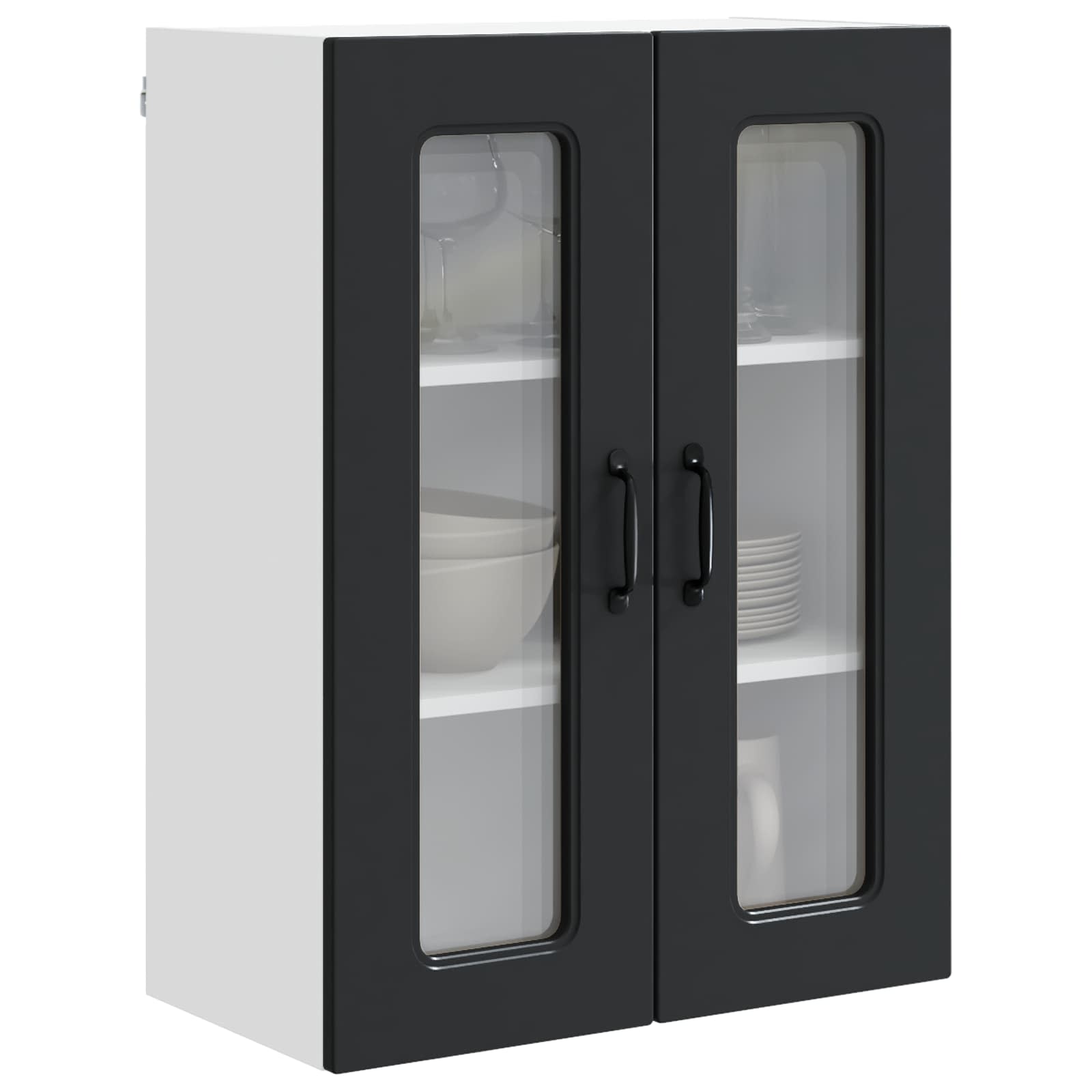 Mobile da cucina-Armadio da cucina Nero 60 x 31 x 80 cm Legno multistrato 607958