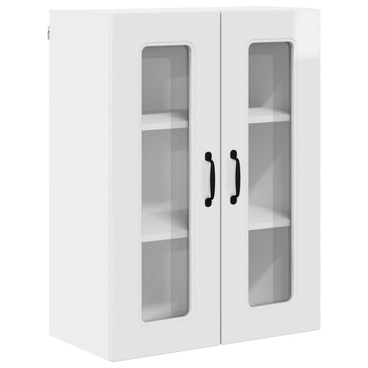 Mobile da cucina con lo scaffale-Armadio da cucina Bianco Lucido 60 x 31 x 80 cm 918095